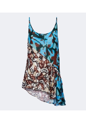 Dries Van Noten Printed asymmetric top