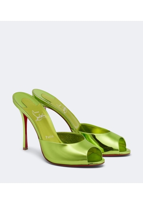 Christian Louboutin Me Dolly mirrored leather mules