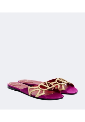 Valentino Garavani Wonderweb VLogo leather slides