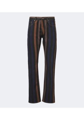 Versace Striped straight jeans