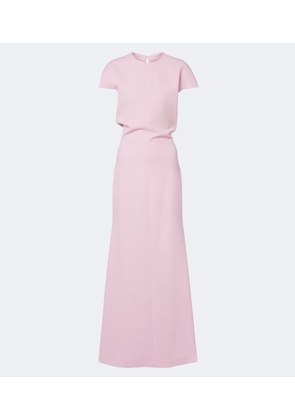 Jil Sander Open-back virgin wool gown