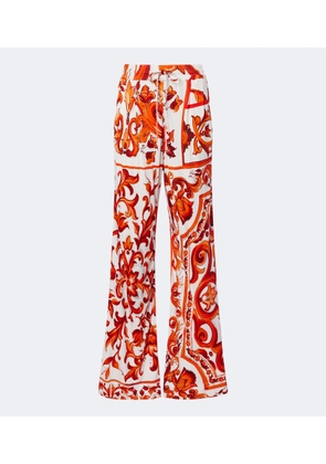 Dolce&Gabbana Majolica wide-leg pants