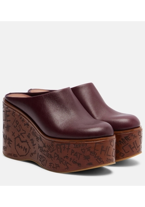 Chloe Maxime leather wedges