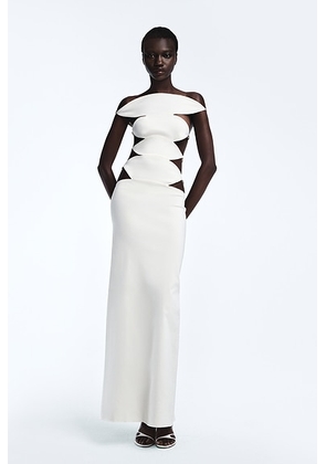 REVOLVE LOS ANGELES Elettra Maxi Dress in Ivory - Ivory. Size XL (also in L, M, S, XS, XXS).