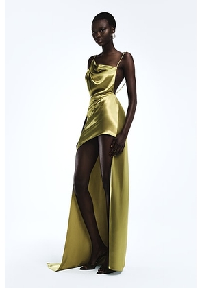 REVOLVE LOS ANGELES Noailles Asymmetric Gown in Green - Green. Size S (also in ).