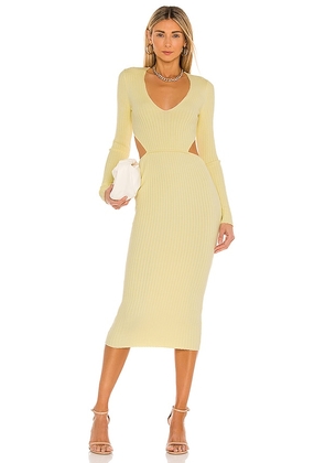 Camila Coelho Rosabella Midi Dress in Yellow. Size M. Also in XL.