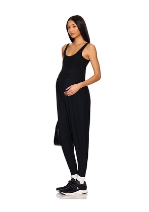 Beyond Yoga Spacedye Grow in Comfort Maternity Jumpsuit in Black. Size XS. Also in M.