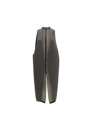 Rick Owens Gray Wool Oves Aries Sleeveless Jacket - M
