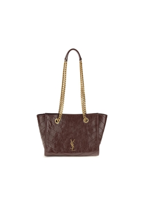 Saint Laurent Brown Calf Leather Bos Taurus Shoulder Bag