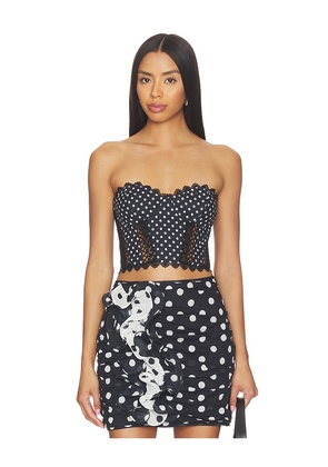 Charo Ruiz Ibiza Top Flare in Black. Size S. Also in XS, M, L, XL.