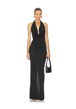 Eterne Gisele Maxi Dress in Black. Size XS. Also in S, M, L, XL.