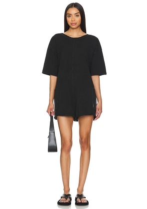 Free People X FP Movement Hot Shot Tee Romper In Black in Black. Size XL. Also in XS.