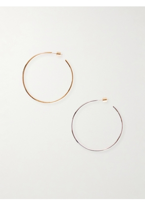 Jennifer Fisher - Thread Gold And Silver-tone Hoop Earrings - Multi - One size