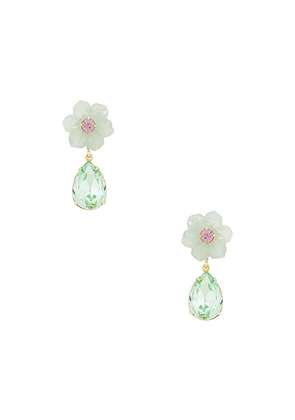 Jennifer Behr Juna Earrings in Sage.