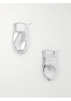 KHAITE - Keefe Silver-tone Drop Earrings - One size