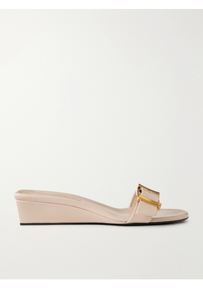 KHAITE - Manhattan Buckled Leather Sandals - Neutrals - IT36,IT37,IT38,IT39,IT40,IT41