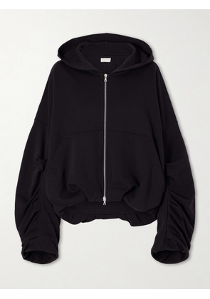 Dries Van Noten - Cotton-jersey Zip-up Hoodie - Black - x small,small,medium,large