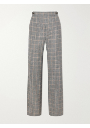 Stella McCartney - Checked Wool Straight-leg Pants - Gray - IT34,IT36,IT38,IT40,IT42,IT44,IT46