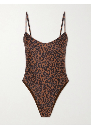 Haight - Monica Leopard-print Swimsuit - Animal Print - x small,small,medium,large