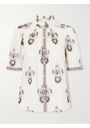 ALIX OF BOHEMIA - Winnie Java Cactus Printed Cotton-voile Shirt - Neutrals - x small,small,medium,large,x large
