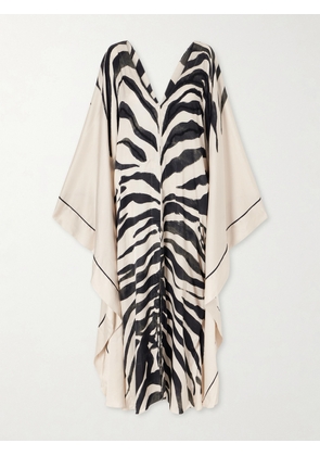 Andres Otalora - Zawadi Del Sol Printed Satin Maxi Dress - Multi - x small,small,medium,large,x large