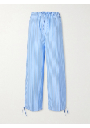 TOTEME - Striped Cotton Wide-leg Balloon Pants - Blue - DK32,DK34,DK36,DK38,DK40,DK42
