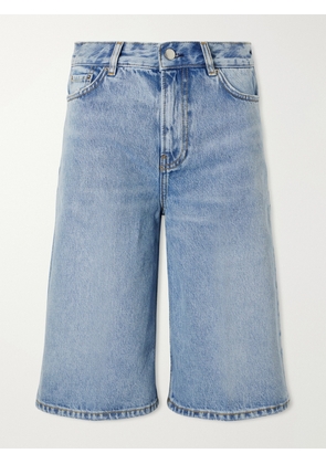TOTEME - Organic Denim Straight-leg Shorts - Blue - 23,24,25,26,27,28,29,30,31,32