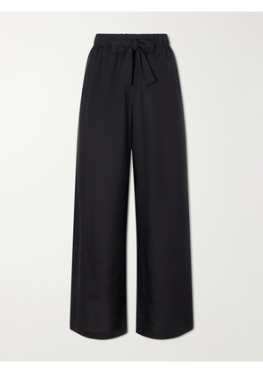 TOTEME - Silk Wide-leg Pants - Black - DK32,DK34,DK36,DK38,DK40,DK42