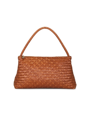Madewell Large Handwoven Zip Shoulder Bag in Brown.