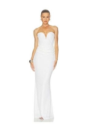 Nookie Dante Maxi Dress in White. Size XS. Also in S, M, L, XL.