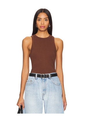 Sold Out NYC The Not So Basic Tank in Chocolate. Size XS. Also in S, M, L.