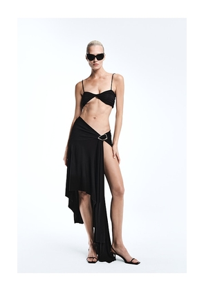 REVOLVE LOS ANGELES Alessia Asymmetric Skirt in Black. Size XS. Also in S, XXS, M, L, XL.