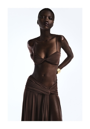 REVOLVE LOS ANGELES Luca Bra Top in Brown. Size XS. Also in S, XXS, M, L.