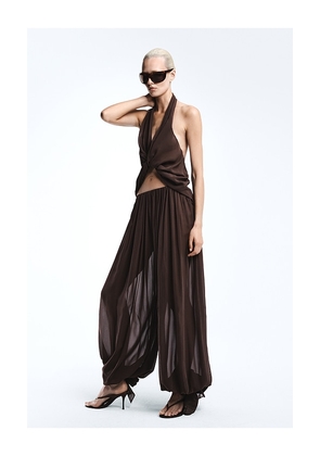 REVOLVE LOS ANGELES Benoit Silk Pant in Brown. Size S. Also in XXS, XS, M, L, XL.