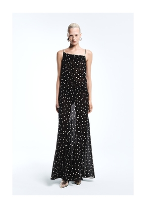 REVOLVE LOS ANGELES Siagre Silk Backless Gown in Black. Size S. Also in XS, M, L, XL.