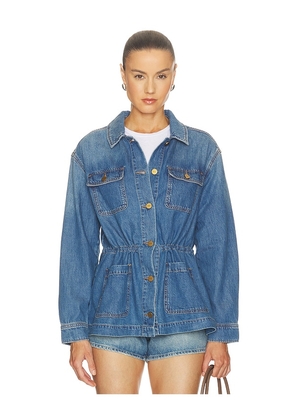 PAIGE Clarke Jacket in Blue. Size XXS. Also in XS, S, M, L, XL.
