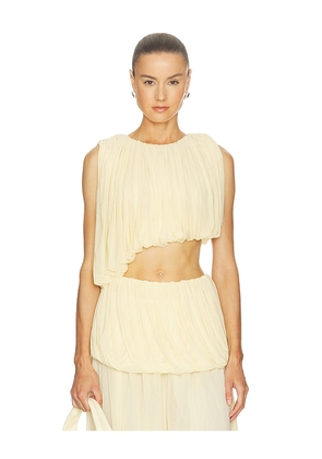 Ronny Kobo x REVOLVE Chelly Top in Yellow. Size XS. Also in S, M, L.