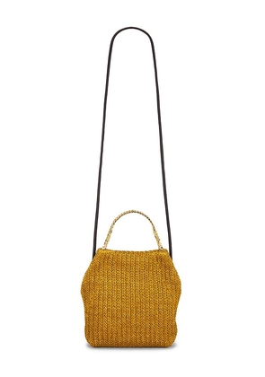Veronica Beard Small Raffia Slouch Bag in Beige.