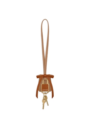 MAISON de SABRÉ bow padlock bag charm - Neutrals
