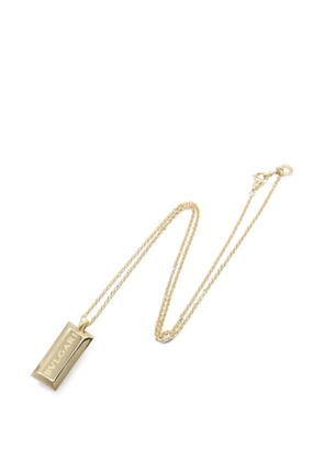 Bvlgari Pre-Owned 2010s Ingot logo-bar pendant necklace - Gold