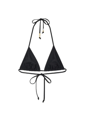 JW Anderson bead-embellished triangle bikini top - Black
