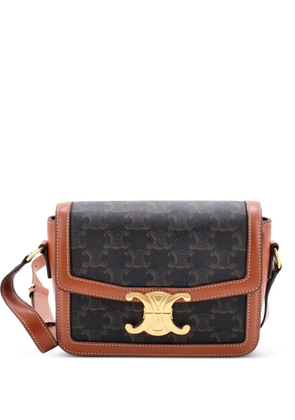 Celine Pre-Owned Triomphe Triomphe Coated Canvas Teen shoulder bag - Black