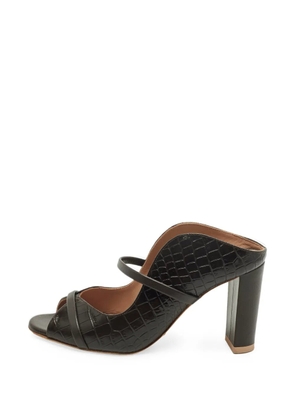 Malone Souliers Norah crocodile-embossed mules - Brown