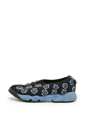 Christian Dior Pre-Owned Fusion crystal-embellished sneakers - Blue