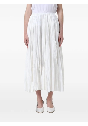 MeimeiJ plissé-effect maxi skirt - White
