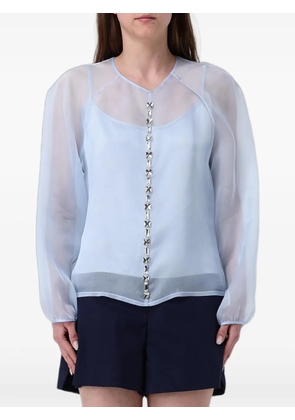 Fabiana Filippi strass-embellished blouse - Blue