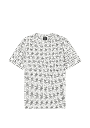 Armani Exchange logo-print cotton T-shirt - Neutrals