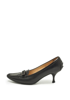 Tod's Vintage leather buckled loafers - Black