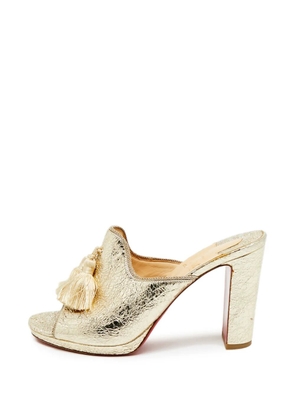 Christian Louboutin Pre-Owned De Vienne tassel sandals - Gold