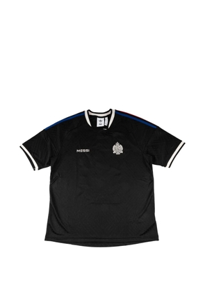 KITH x Messi x Adidas embroidered-logo T-shirt - Black